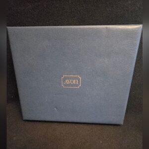 Avon Blue And Gold Jewelry Box
